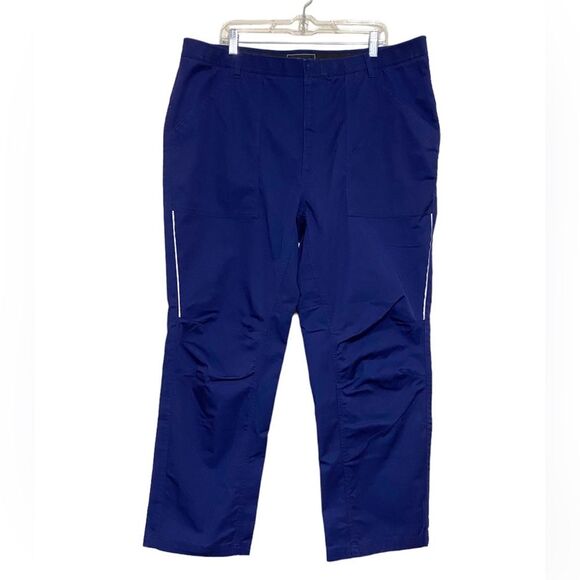Oobe Work Uniform Pants Blue Navy Reflective Strip Men's Size 40 X 30 - Picture 1 of 14